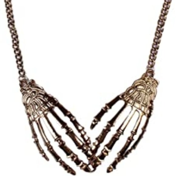 Skeleton Hands Necklace - Picture 2 of 7